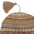 100% alpaca hat, 'Bright Patterns' - Multicolour 100% Alpaca Andean Hat crafted in Peru