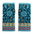 100% alpaca fingerless mittens, 'Turquoise Baroque' - Hand-Knit 100% Alpaca Fingerless Mittens in Turquoise thumbail