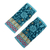 100% alpaca fingerless mittens, 'Turquoise Baroque' - Hand-Knit 100% Alpaca Fingerless Mittens in Turquoise (image 2c) thumbail