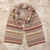 100% alpaca scarf, 'Bright Patterns' - Peruvian Multicolor 100% Alpaca Andean Scarf (image 2) thumbail