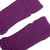 100% alpaca fingerless mittens, 'Plum Stitches' - Knit Fingerless Mittens Made with 100% Alpaca in Peru