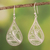 Sterling silver dangle earrings, 'Filigree Drops' - Peruvian Sterling Silver Filigree Drop Dangle Earrings (image 2) thumbail