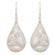 Sterling silver dangle earrings, 'Filigree Drops' - Peruvian Sterling Silver Filigree Drop Dangle Earrings thumbail