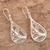 Sterling silver dangle earrings, 'Filigree Drops' - Peruvian Sterling Silver Filigree Drop Dangle Earrings (image 2b) thumbail