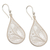 Sterling silver dangle earrings, 'Filigree Drops' - Peruvian Sterling Silver Filigree Drop Dangle Earrings (image 2c) thumbail