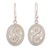 Sterling silver dangle earrings, 'Filigree Luck' - Sterling Silver Filigree Dangle Earrings Handmade in Peru thumbail