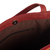 Leather tote bag, 'Beautiful Red' - Red Leather Tote Bag with Alpaca Blend Accents (image 2f) thumbail