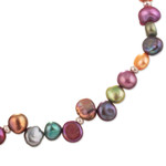 Cultured pearl charm anklet, 'Sea Fantasy' - Sterling Silver and Cultured Pearl Marine Charm Anklet