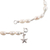 Cultured pearl anklet, 'Under the Mysterious Sea' - Sterling Silver and Freshwater Cultured Pearls Beaded Anklet