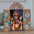 Wood and ceramic retablo, 'Prayers to Guadalupe' - Virgin of Guadalupe Handcrafted Wood and Ceramic Retablo (image 2) thumbail