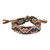 Macrame wristband bracelet, 'Winding Andes' - Peruvian Handwoven Wristband Bracelet with Tie Closure
