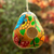 Dried gourd birdhouse, 'Flight of the Butterfly' - Hand-painted Butterfly-theme Dried Gourd Birdhouse from Peru