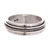 Sterling silver meditation spinner ring, 'Take a Breath' - Handmade Sterling Silver Meditation Spinner Ring from Peru thumbail