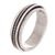 Sterling silver meditation spinner ring, 'Take a Breath' - Handmade Sterling Silver Meditation Spinner Ring from Peru (image 2b) thumbail