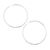Sterling silver hoop earrings, 'Light Rings' - Andean Artisan Crafted Modern Sterling Silver Hoop Earrings (image 2c) thumbail