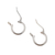 Sterling silver hoop earrings, 'Silver Polish' - Handmade Modern Sterling Silver Mini Hoop Earrings from Peru (image 2b) thumbail