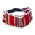 Headband, 'Andes Art' - Acrylic Headband Made with Andean Textile in Red Hues