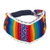 Stirnband - Acryl-Stirnband aus Regenbogen-Anden-Textil