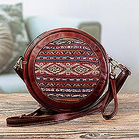Leather sling, 'Round Cusco'