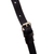 Leather sling, 'Andean Glory' - Black Leather Sling with Andean Textile and Adjustable Strap (image 2h) thumbail
