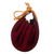 Leather and suede coin purse, 'Prosperous Llama' - Leather and Suede Llama Coin Purse with Tie Closure (image 2d) thumbail