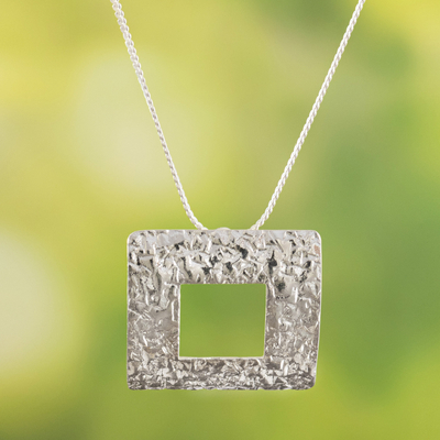 Sterling silver pendant necklace, Ancestral Window