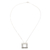 Sterling silver pendant necklace, 'Ancestral Window' - Sterling Silver Modern Necklace with Geometric Pendant thumbail