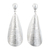 Sterling silver dangle earrings, 'Glorious Petal' - Sterling Silver Petal Dangle Earrings Handcrafted in Peru thumbail