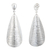 Sterling silver dangle earrings, 'Glorious Petal' - Sterling Silver Petal Dangle Earrings Handcrafted in Peru (image 2b) thumbail