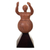 Wood sculpture, 'Call for Peace' - Hand-Carved Peace Cedar Wood Sculpture from Peru (image 2a) thumbail