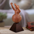 Wood sculpture, 'Call for Peace' - Hand-Carved Peace Cedar Wood Sculpture from Peru (image 2b) thumbail