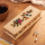 Reverse-painted glass decorative box, 'Floral Hope' - Floral Reverse-Painted Glass Decorative Box with Butterfly (image 2) thumbail