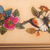 Reverse-painted glass decorative box, 'Floral Hope' - Floral Reverse-Painted Glass Decorative Box with Butterfly (image 2e) thumbail