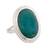 Amazonite cocktail ring, 'Success Oval' - Sterling Silver Cocktail Ring with Natural Amazonite Stone (image 2b) thumbail