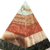 Multi-gemstone sculpture, 'Higher Energies' - Multi-Gemstone Pyramid Sculpture Handcrafted in Peru