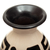 Ceramic decorative vase, 'Modern North' - Handmade Ceramic Decorative Vase in Black and Ivory Hues (image 2e) thumbail