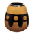 Ceramic decorative vase, 'Sun Tribute' - Handcrafted Ceramic Decorative Vase in Warm Palette thumbail