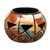 Ceramic decorative vase, 'Northern Flora' - Handmade Ceramic Decorative Vase with Andean Motifs