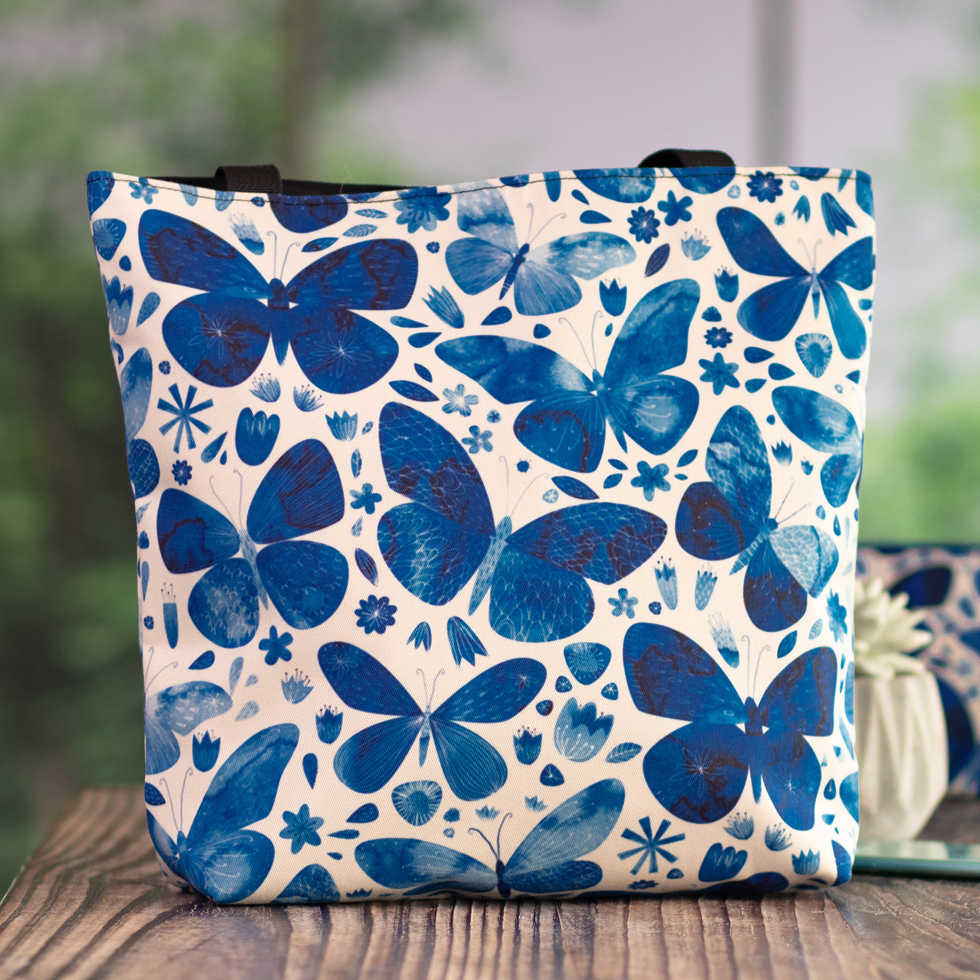 Blue best sale butterfly bag