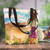 Printed tote bag, 'Breathtaking Home' - Printed Andean Landscape Tote Bag with Zipper Closure (image 2b) thumbail