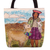 Printed tote bag, 'Breathtaking Home' - Printed Andean Landscape Tote Bag with Zipper Closure (image 2c) thumbail