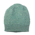 100% alpaca hat, 'Turquoise Creativity' - Turquoise 100% Alpaca Hat Knit in Peru thumbail