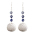 Sodalith-Ohrringe, 'Blue Evocation' (Blaue Beschwörung), baumelnd - Sterling Silber Ohrringe mit Sodalith Perlen