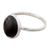Onyx cocktail ring, 'Courage Amulet' - Sterling Silver Cocktail Ring with Black Onyx Cabochon (image 2c) thumbail
