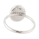 Onyx cocktail ring, 'Courage Amulet' - Sterling Silver Cocktail Ring with Black Onyx Cabochon