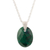 Chrysocolla pendant necklace, 'Amazon Green' - Chrysocolla and Sterling Silver Pendant Necklace from Peru thumbail