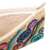 Wool cosmetic bag, 'Flowers and Colors' - Colorful Wool Floral Cosmetic Bag Hand-Woven in Peru