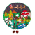 Weihnachtsbaumrock mit Applikation - Baumwollmischung-Applikations-Weihnachtsbaumrock mit Andenszene