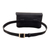 Leather fanny pack, 'Dark Adventures' - Black Leather Fanny Pack with Adjustable Belt Made in Peru (image 2e) thumbail