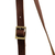 Leather sling, 'Traditional Journey' - Brown Leather Sling with Colorful Wool Textile from Peru (image 2f) thumbail